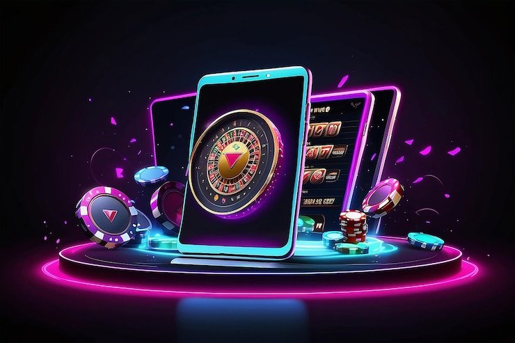 Tampilan neon surgaslot untuk hiburan dewasa
